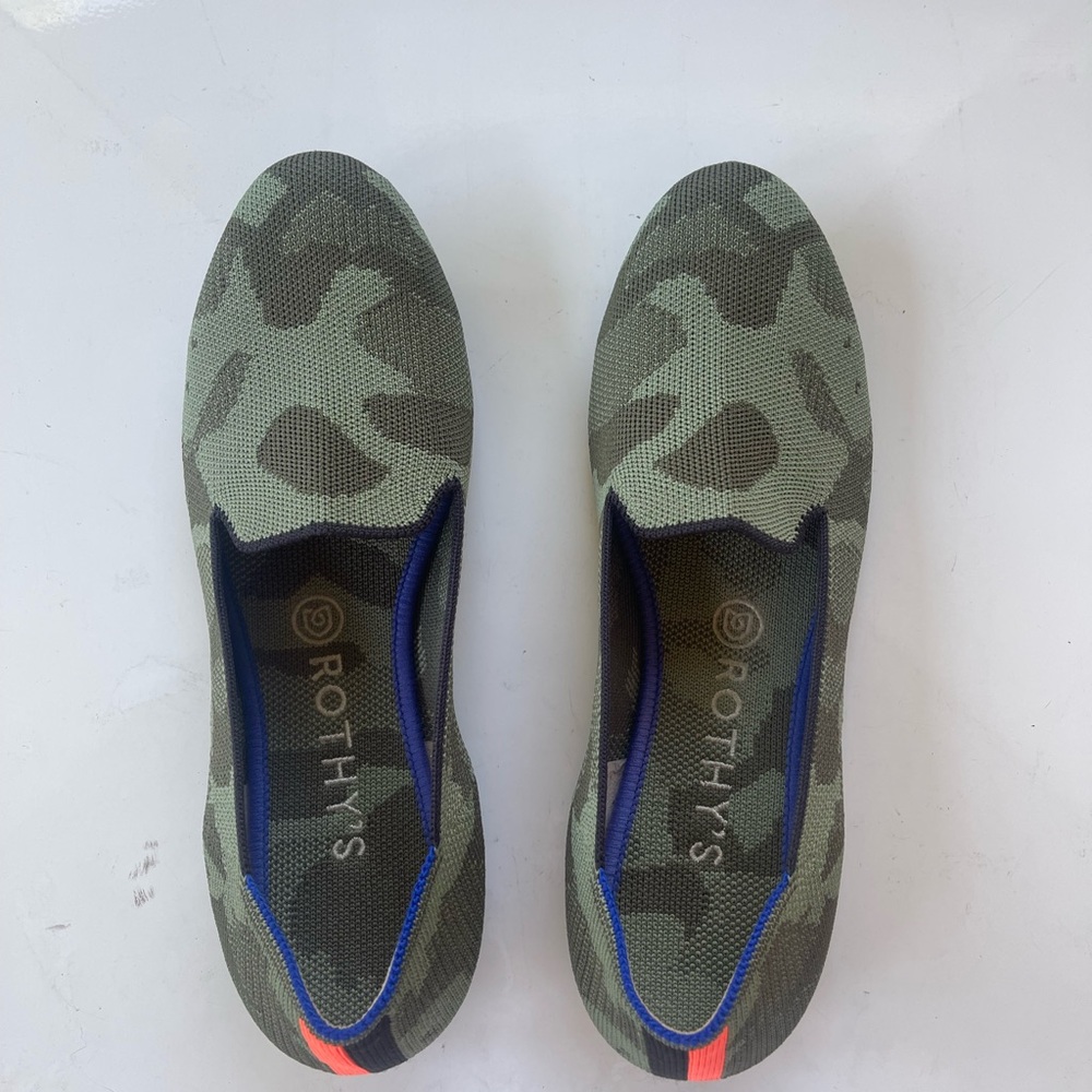 Rothy's camo loafers